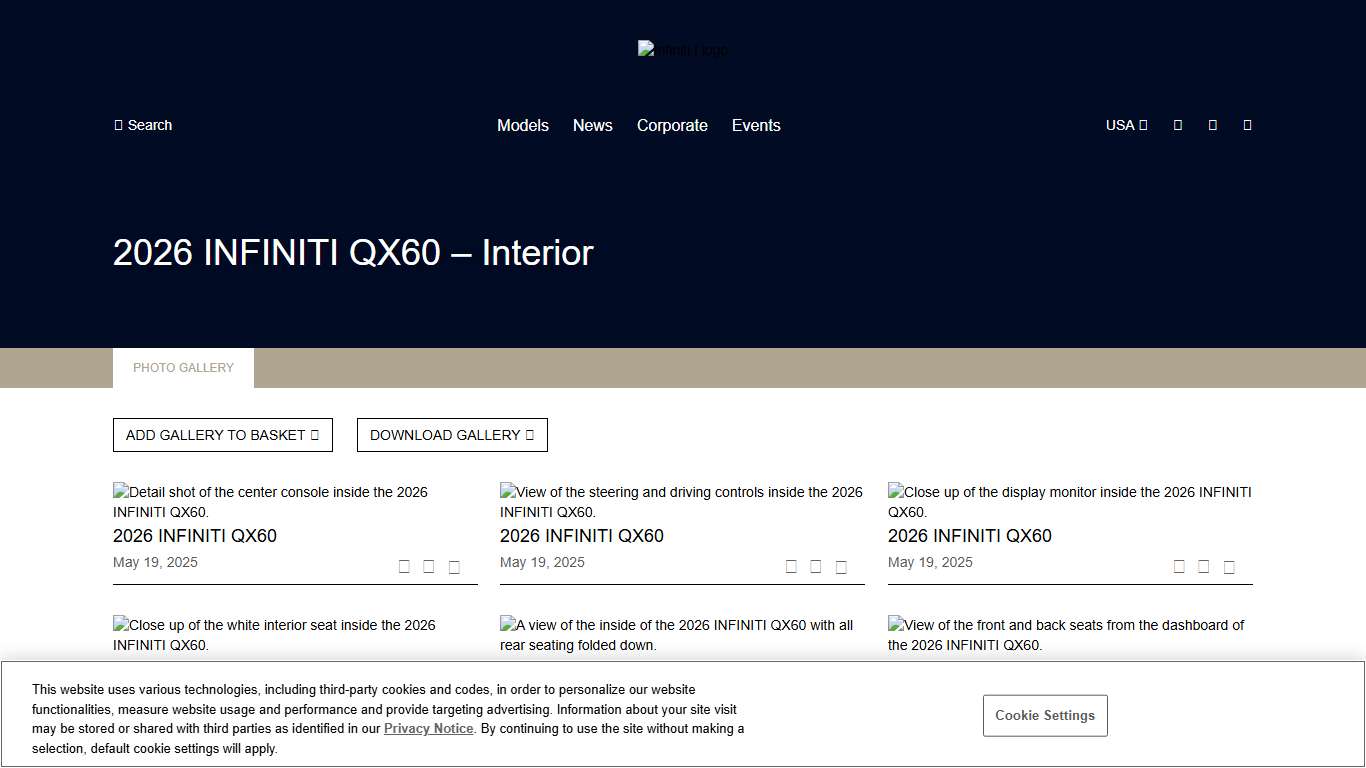 2026 INFINITI QX60 – Interior